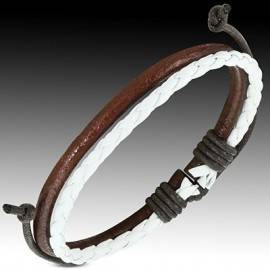 Bracelet en cuir reglable. BBR02